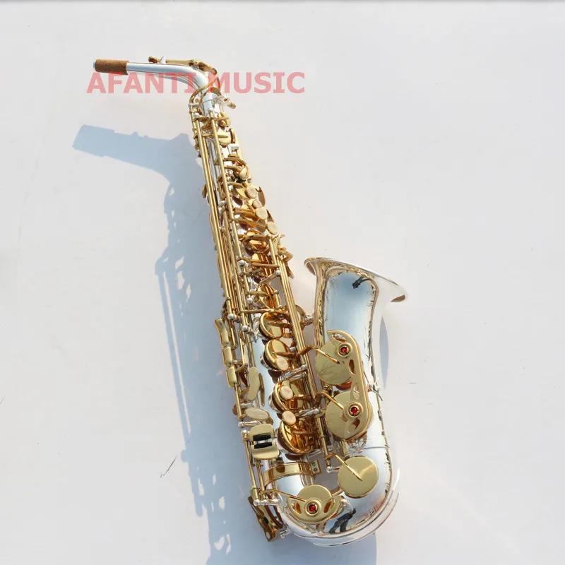 Afanti Music Eb tone / Nickel Plated/ Silvering Alto Saxophone (ASE-452)