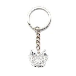 Lovers' Metal Charm Key Chains Jewelry Yorkshire Terrier Dog Key Chains