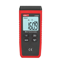 UNI-T 10PCS UT373 Digital Laser Tachometer Non-Contact Tachometer Measuring Range:10-99999RPM Tachometer Odometer Km/h Backligh