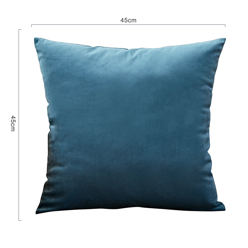 26colors Pillow Cover Velvet Cushion Cover For Living Room Sofa 45*45 Kussenhoes Blue Home Decorative Housse De Coussin