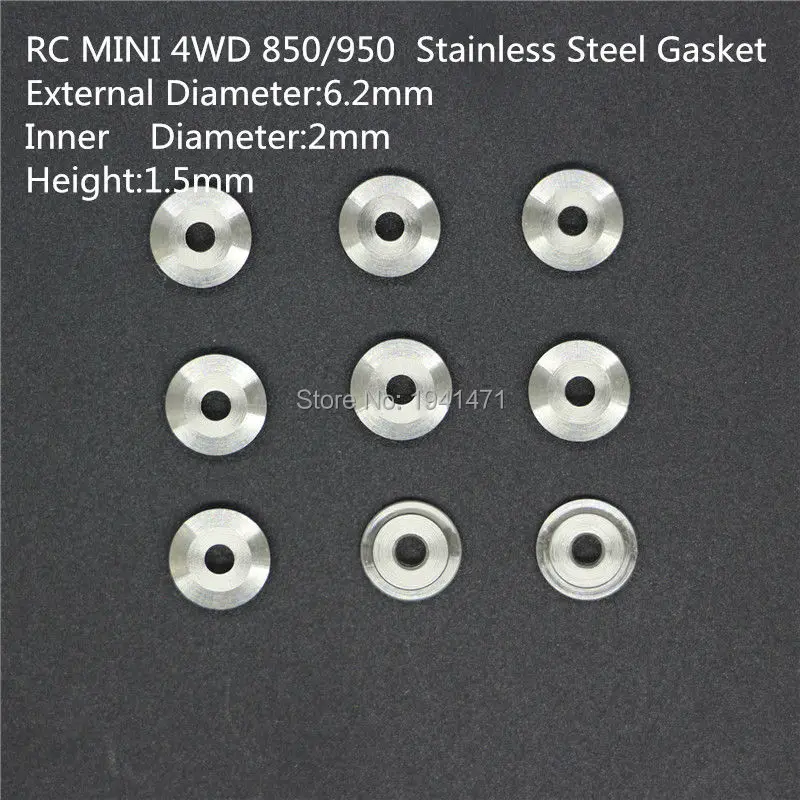 RFDTYGR  Mini 4wd 850/950 Stainless Steel Gasket Ball Bearing Roller Gasket Self-made Parts For Tamiya MINI 4WD S020-1 30pcs/lot