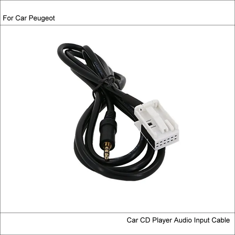 For Peugeot 307/308/407/408/507 Original Plugs AUX Adapter 3.5mm Connector Car Audio Media Cable Data Wire
