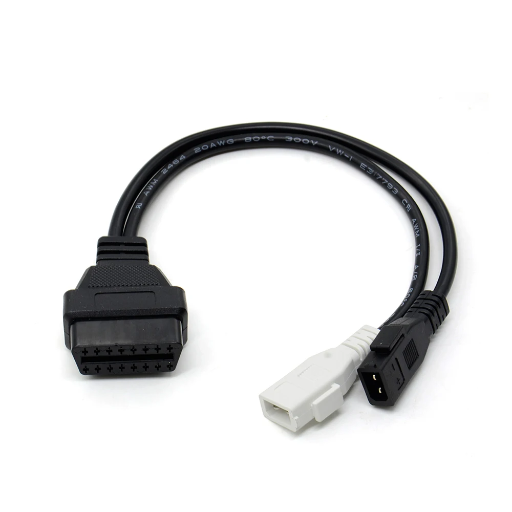 For AUDI 2X2 OBD1 OBD2 VAG Adapter Car Diagnostic Cable 2P+2P Fits A-udi 2X2Pin to OBD2 16Pin Female Connector