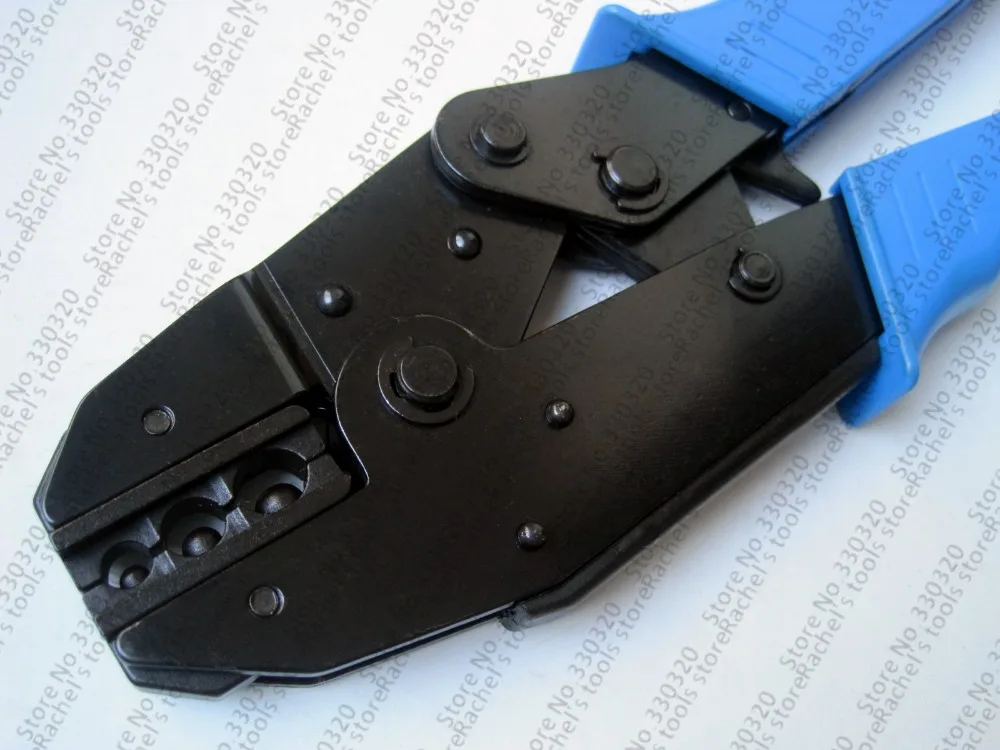 LS-616TD Non-insulated terminal hand crimper tool for cable lugs range 4-16mm2 ratchet crimping pliers 12-6AWG