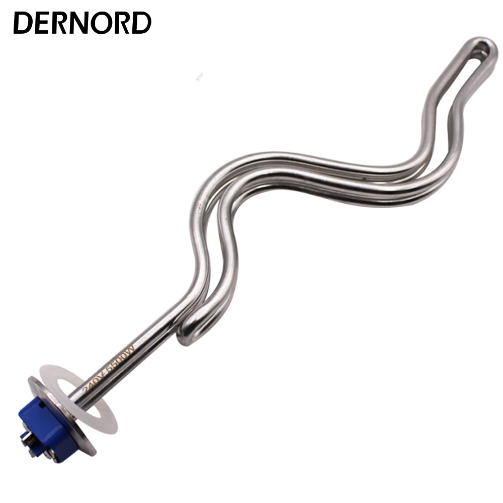 DERNORD 1.5 Tri-clamp (OD50.5mm) Home Brewing Heating Element Electric Water Ripple Immersion Heater 240v 4.5KW/5.5KW