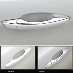 Car Accessories for Peugeot 3008 5008 GT 2017 2018 2019 2020 ABS Chrome Exterior Door Handle Decoration Strips Cover Trim 8pcs