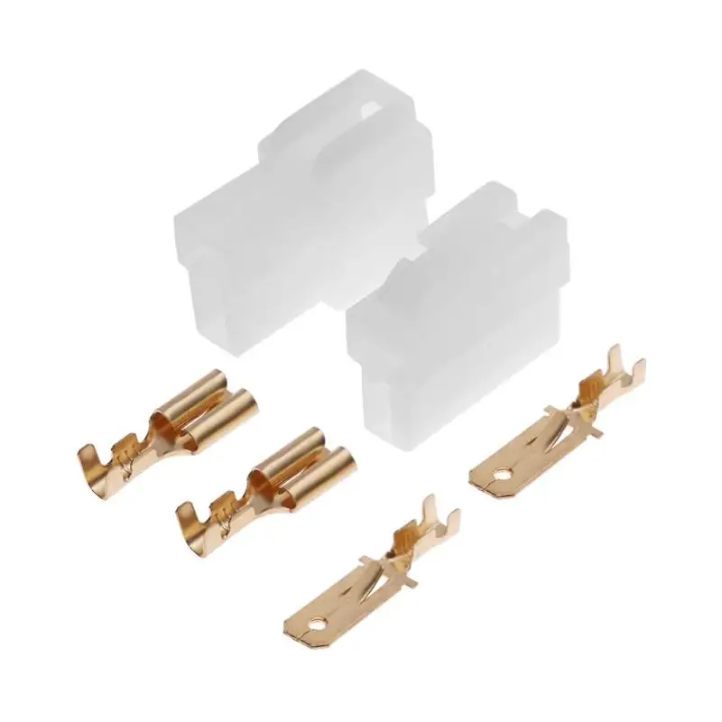 1 set/5 sets/10 Sets T-Type 2 Pin DC Power Connector Plug Vehicle Interphone Male Female Plugs for VHF/UHF Yaesu Radio Cable