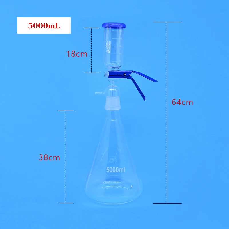 Equipo de filtro de núcleo de arena de laboratorio DXY 5000ml aparato de filtración al vacío, filtro de membrana laboratorio, aplicable a la escuela