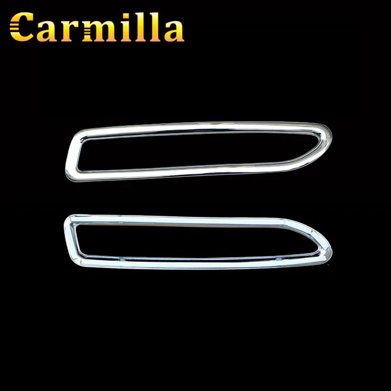 Carmilla Car Chrome Rear Fog Lamps Cover Back Fog Lights Trim Sticker For Renault Koleos Samsung QM6 2016 2017 2018 Accessories