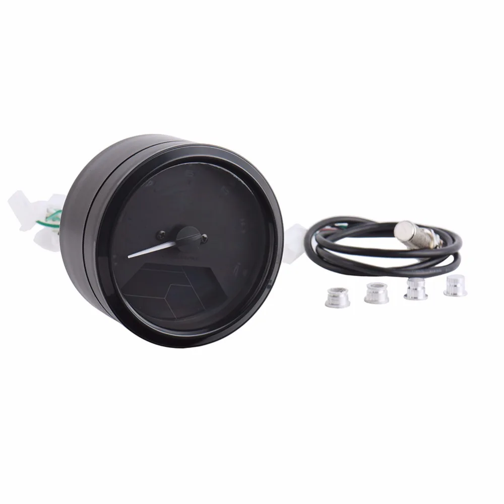 12000RMP LCD  Speedometer Odometer Tachometer 1-4 Cylinders Motorbike Gauge Motorcycle digital dash universal
