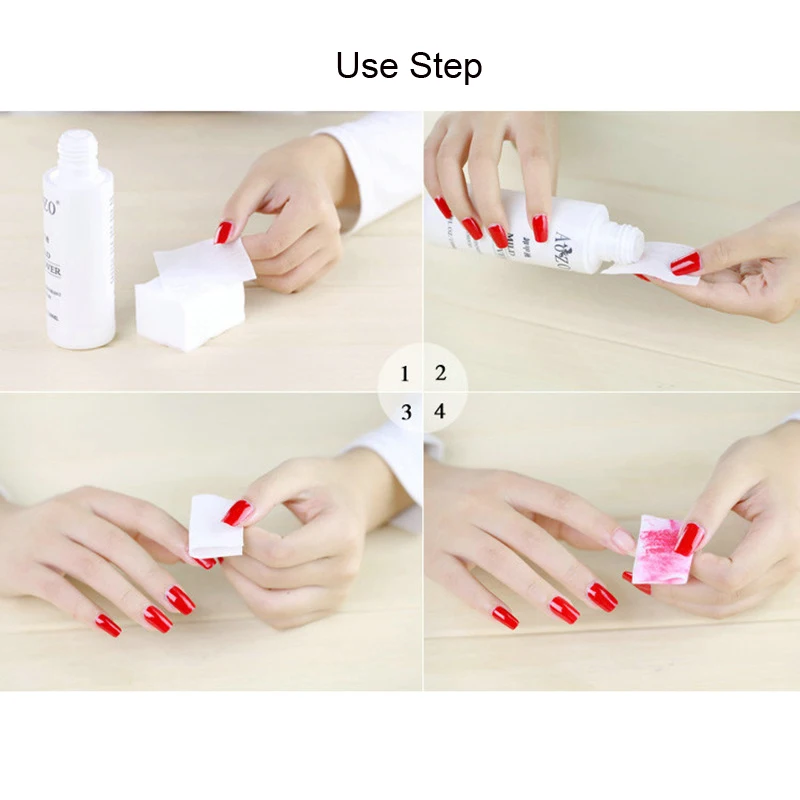 Soft Nail Art Gel Polish Remover Cleaner Doekjes Capsule Ongle 630Pcs Nail Katoen Remocal Wraps Manicure Tool