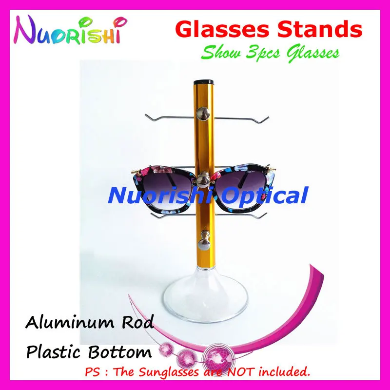 

Show 3pcs Sunglass Glasses Eyewear Eyeglass Store Colorful Aluminum Alloy Display Stands Shelf On Counter CK420-3 Free Shipping