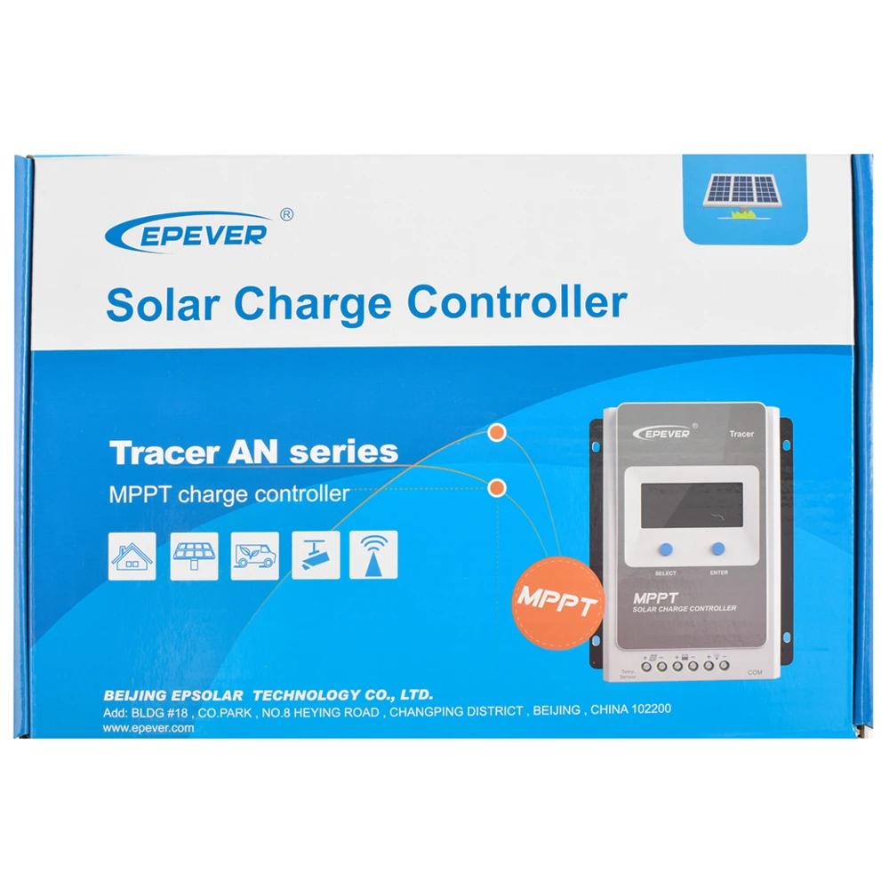 MPPT Solar Charge 20A  Regulator 12V 24V LCD Diaplay EPEVER TRACER Solar Charge Controller 2210A