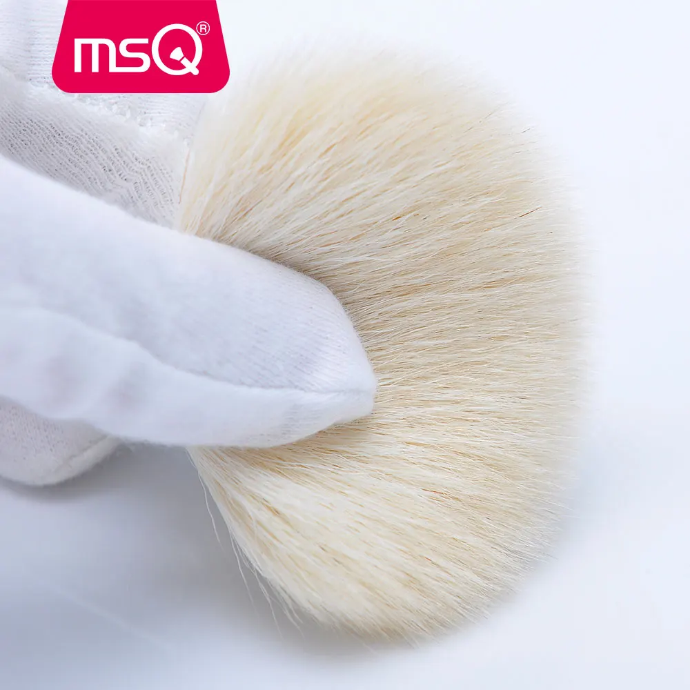 MSQ 2pcs Big Goat Hair Powder Makeup Brushes Blusher Contour Make Up Brush Set Beauty Make-up Tool