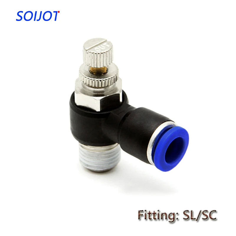 10pcs SL4/6/8/10/12mm Quick Connect Pneumatic Fitting M5 01 02 03 (M5 