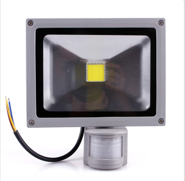 Free shipping Led Flood Outdoor Floodlight 10W 20W 30W PIR LED Flood light with motion sensor Spotlight waterproof AC85-265V