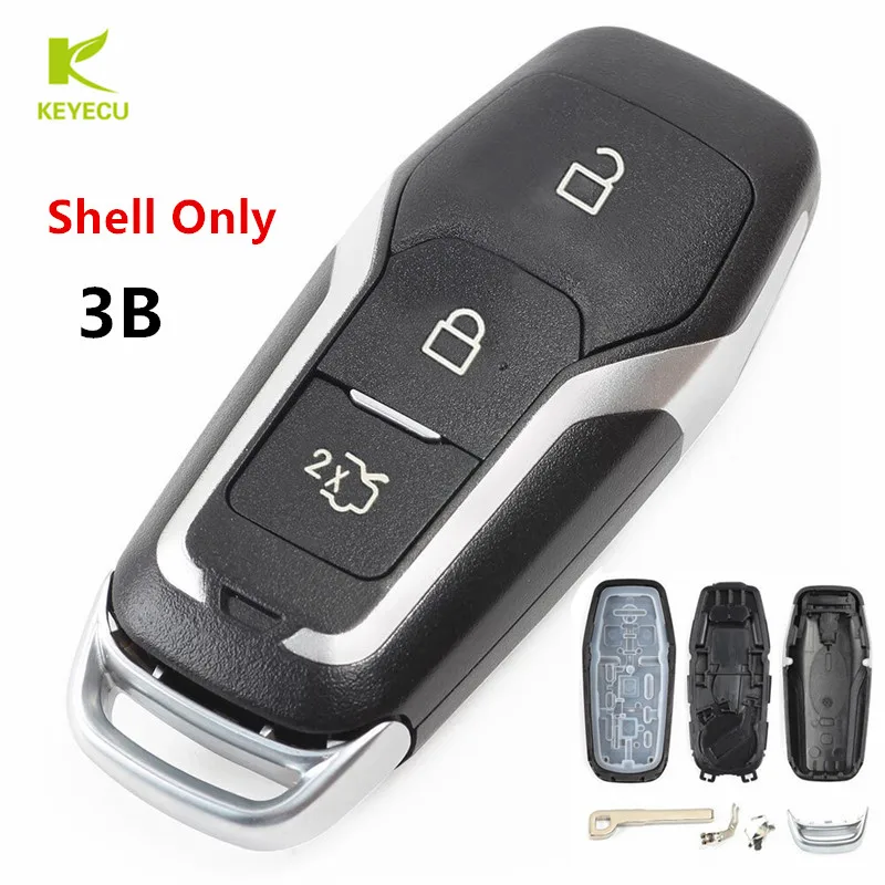 

KEYECU Replacement Smart Prox Remote Key Shell Case Fob 3 Button For Ford Mondeo 2015 2016 2017