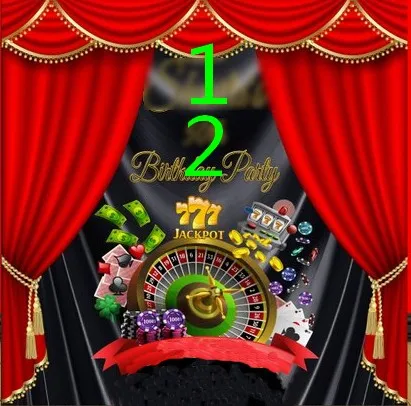 custom Casino Black Drapes Roulette Wheel Chips Dices Poker Curtains background  Computer print birthday backdrops