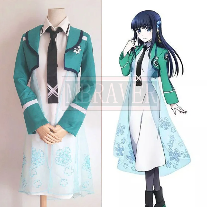 The Irregular at Magic High School Shiba Miyuki Christmas Party Halloween Uniform Outfit Cosplay Costume Customize Any Size