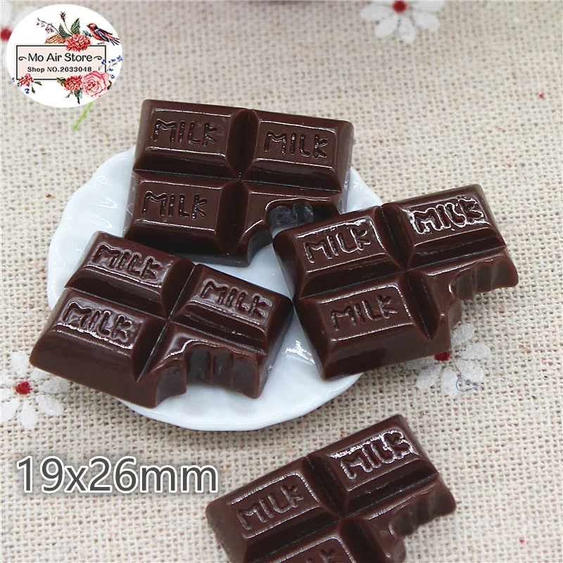 

Miniature Food chocolate sweet candy 10PCS 19x26mm Resin Flatback Cabochon Art Supply Decoration Charm Craft