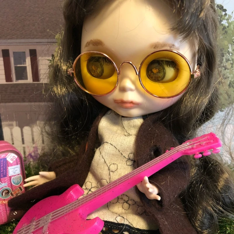 Lunettes de soleil pour animal de compagnie pour fille, jouet de poupée, Cool, américain, BJD Blyth,