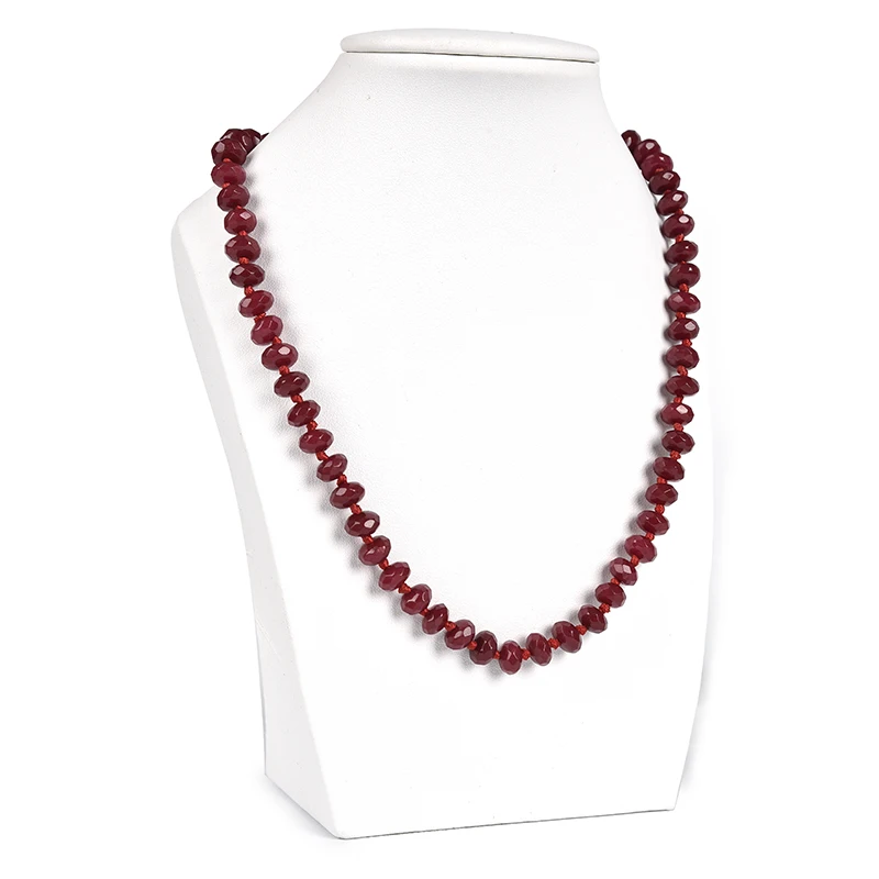 Lovely 5*8mm Carnelian Chalcedony Elegant Nceklace accessories findings 20inch Gem Making From Wholesaler H19