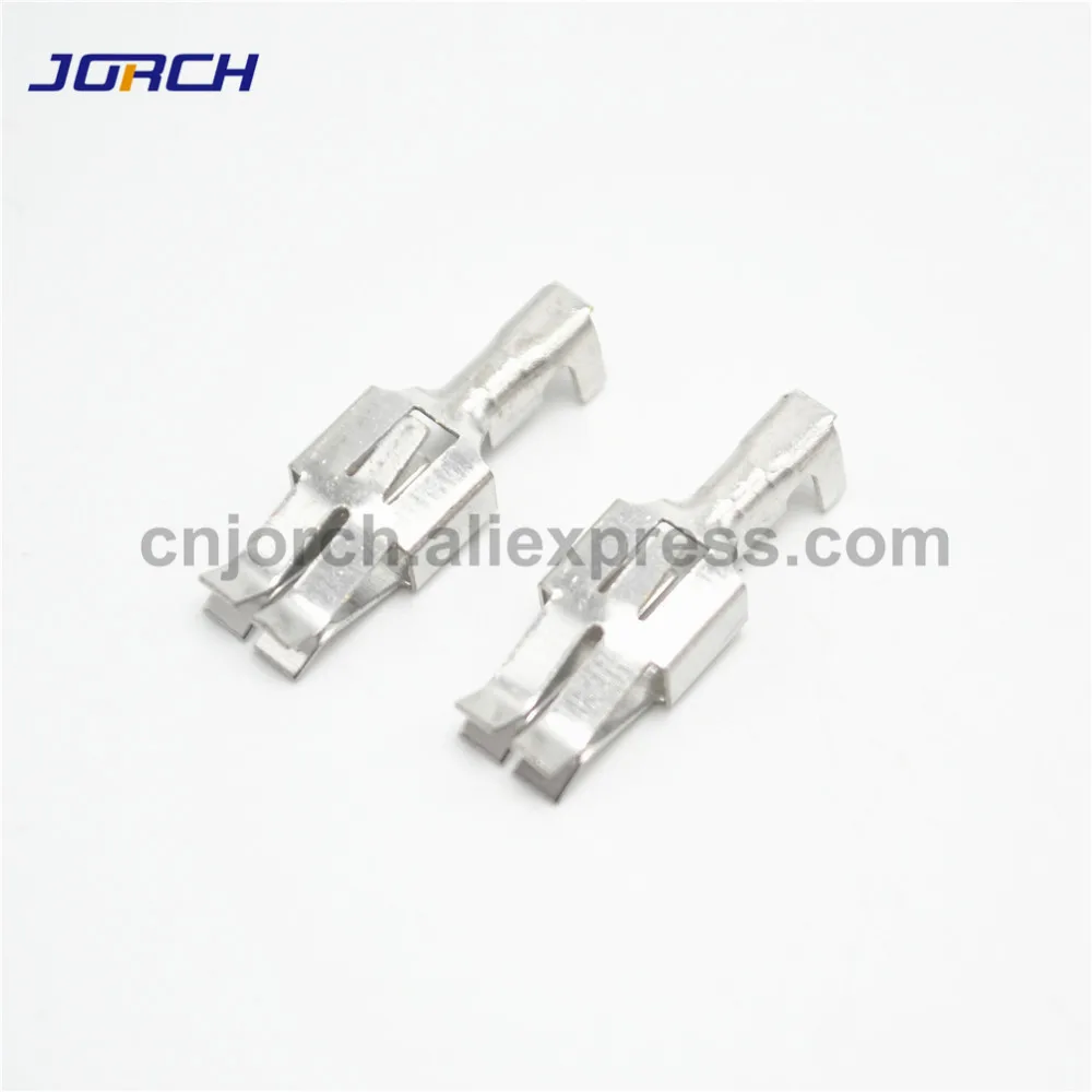 100pcs auto terminal 6.3mm wire connector pins G214 crimp terminals loose pins DJ6212-E6.3