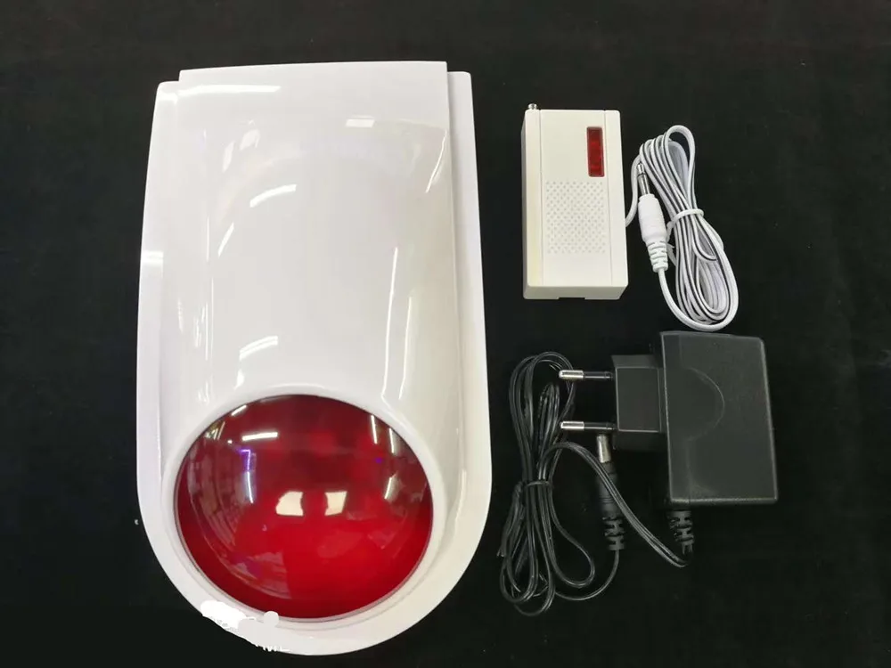 Wireless Waterproof Strobe Siren 433MHz On spot detector For Home Security Alarm System
