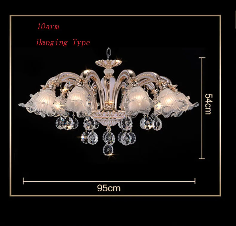 Modern Crystal Chandeliers Lighting lampadario Hanglamp Glass Lighting Fixture Home Led Lampadari Lustres Para Sala De Jantar