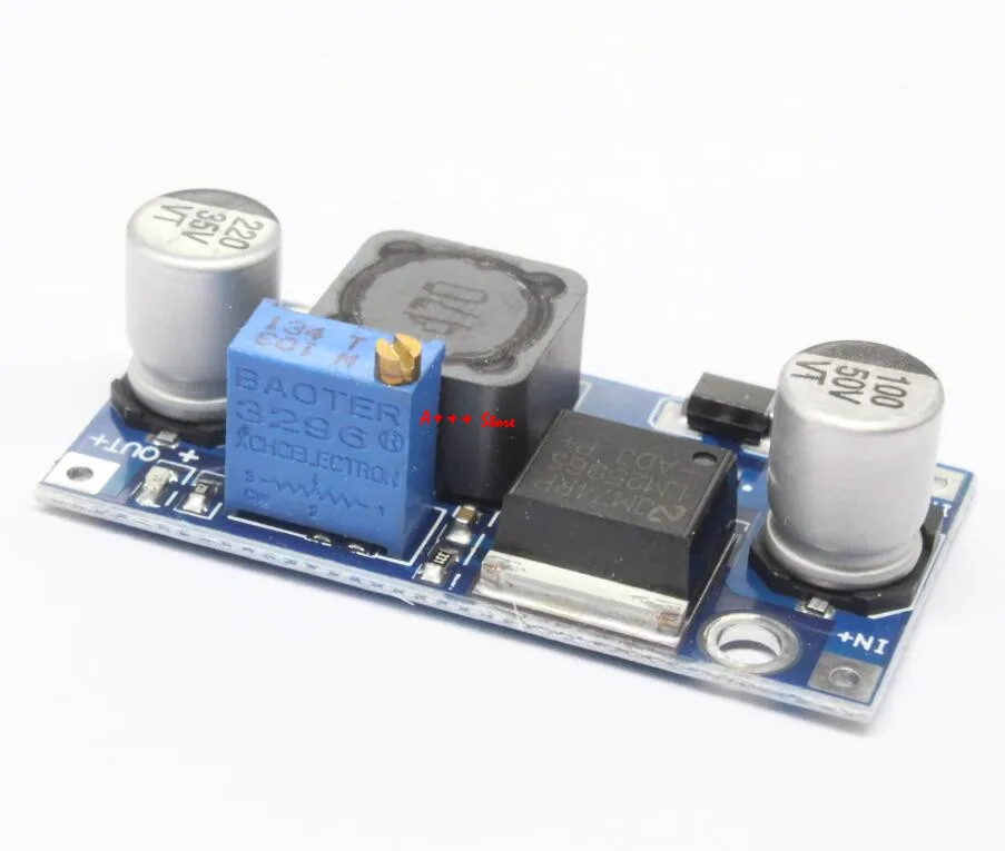 100pcs DC-DC Step Down Converter Module LM2596 DC 4.0~40 to 1.3-37V Adjustable Voltage Regulator