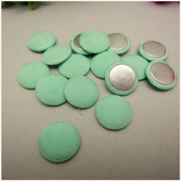 YJHSMY 24 Style 72 pcs mix/Lot 15mm Solid Fabric Covered Cloth Flat back Buttons, garment accessories,Diy BK025