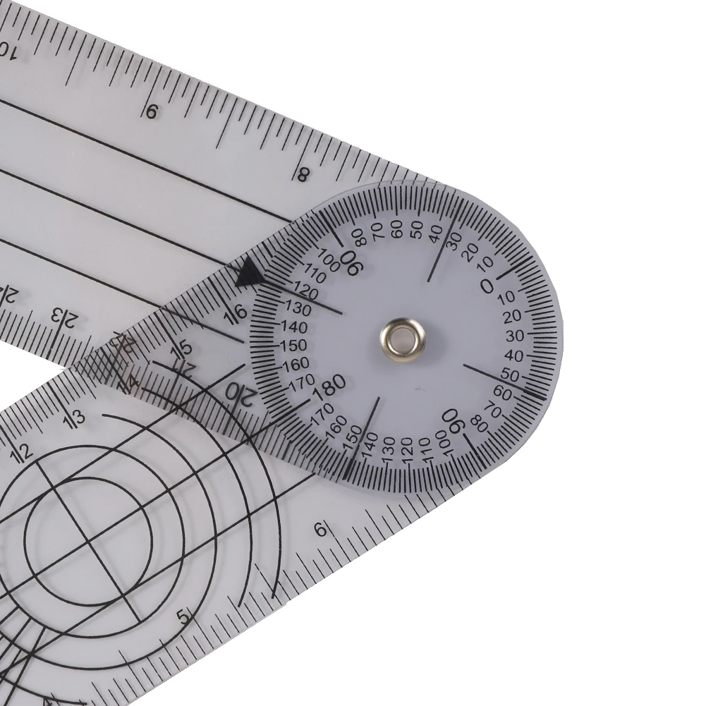 Userful Multi-Ruler Goniometer Angle Medical Spinal Ruler Professional 360 Degree Measuring Tool Spinals Goniometer Protractors