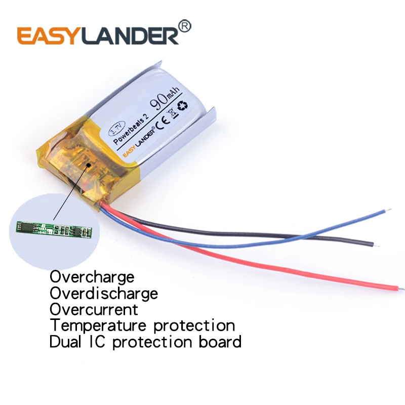 Batería recargable de repuesto Easylander 3,7 v 90mAh para auriculares bluetooth Powerbeats 2 Powerbeats2 2,0 Powerbeats3