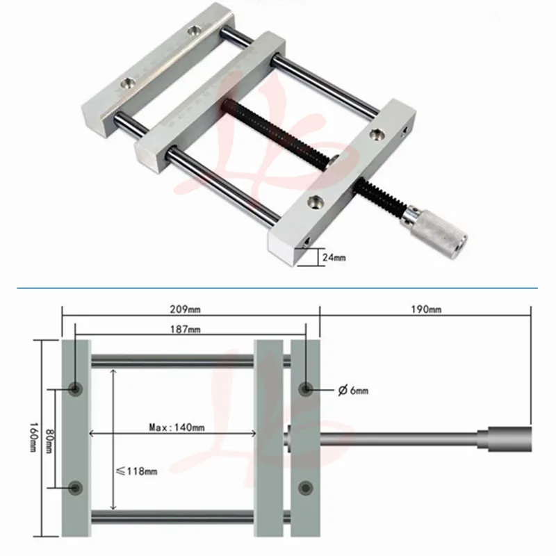 Precision Tool Vises High Fast Moving Parallel-jaw Vice Jig Tools for Engraving Machine CNC Router