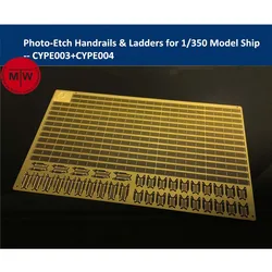 Photo-Etched PE Handrail & Ladder for 1/350 Scale Model Ship Kit (2pcs/set)