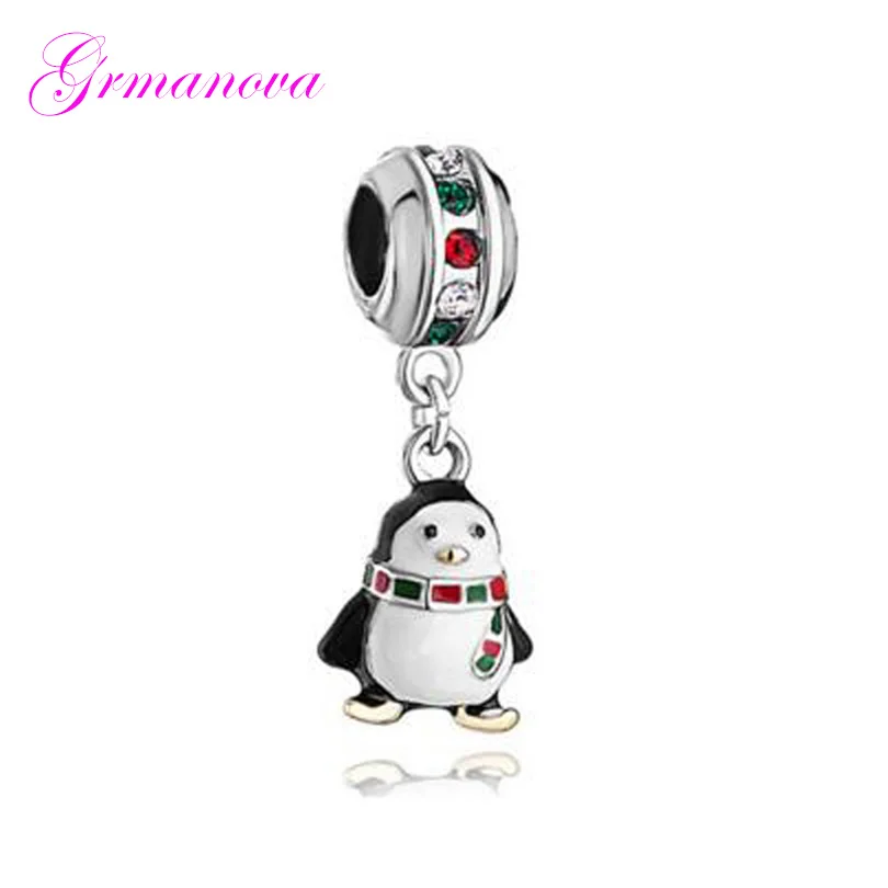 jewelry bracelet jewelry pendant mother's day gift cute baby penguin charm beads Fit Pandora Necklace bracelet