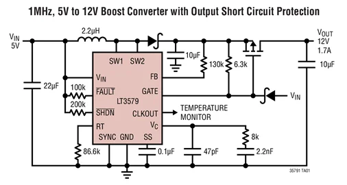 LT3579 LT3579EUFD LT3579IUFD LT3579EUFD-1 LT3579IUFD-1 - 6A Boost/Inverting DC/DC Converter with Fault Protection