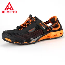 Humtto Outdoor Wandelschoenen Voor Mannen Luxe Designer Trekking Water Sneakers Heren Ademende Zomer Waden Upstream Schoenen Man