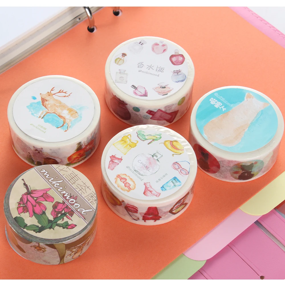 

Клейкая Бумажная лента для офиса, 5 рулонов х 2 см х 10 м, 2016 г.