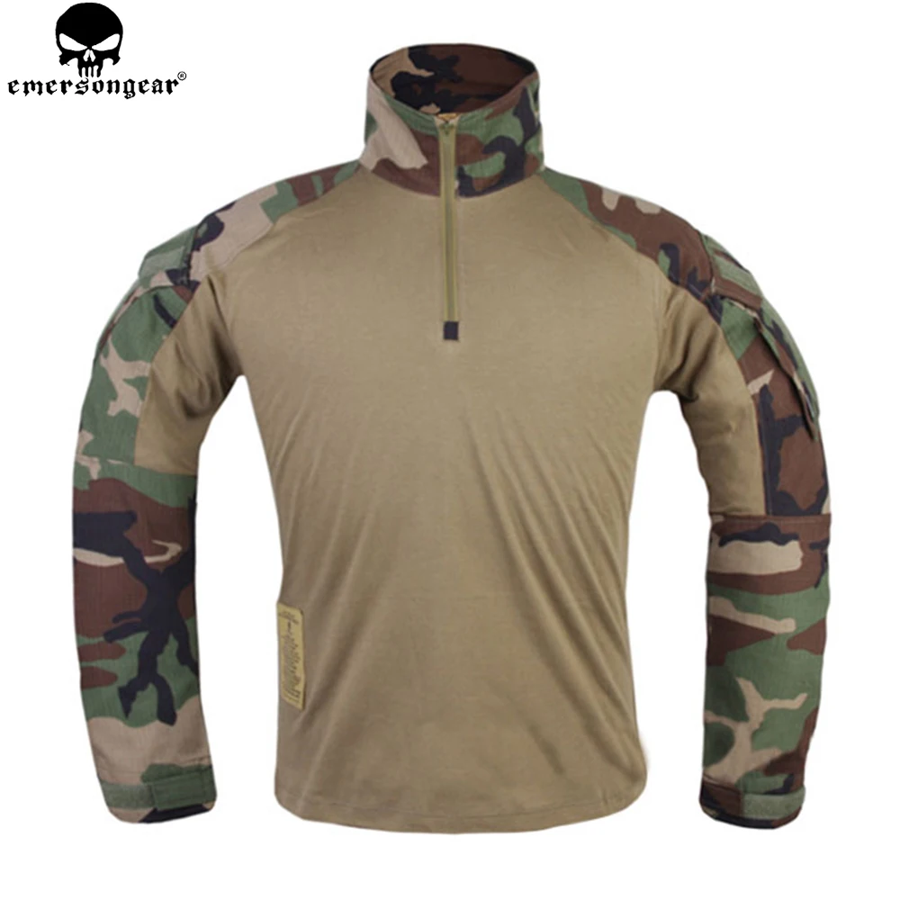 

EMERSONGEAR Tactical Shirt Hunting clothes G3 Civilian BDU Airsoft Emerson Paintball Uniform Woodland EM9278