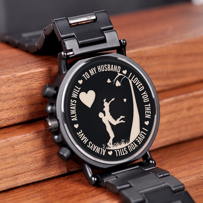 Free Engraving BOBO BIRD Personalized Men Watch Top Wooden Timepieces Custom Watches Best Gift for Man Dad Husband Boyfriend