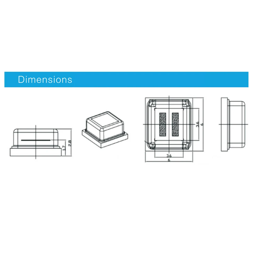 10 Stks/partij Smd Smart Pyro-elektrische Infrarood Sensor L221D