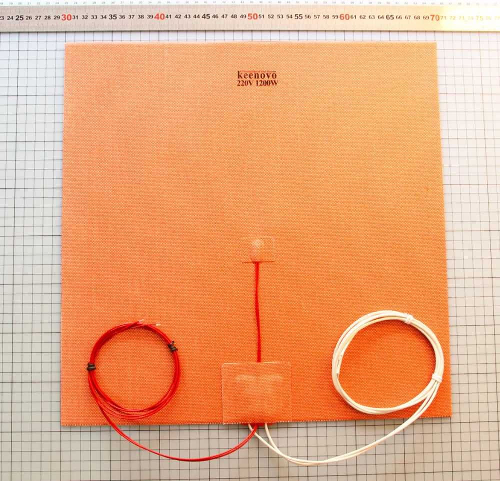 

400X400mm 1200W w/ NTC 100K Thermistor Keenovo Silicone Heater Pad for Huge Mega Cube 3D Printer Heatedbed Build Plate