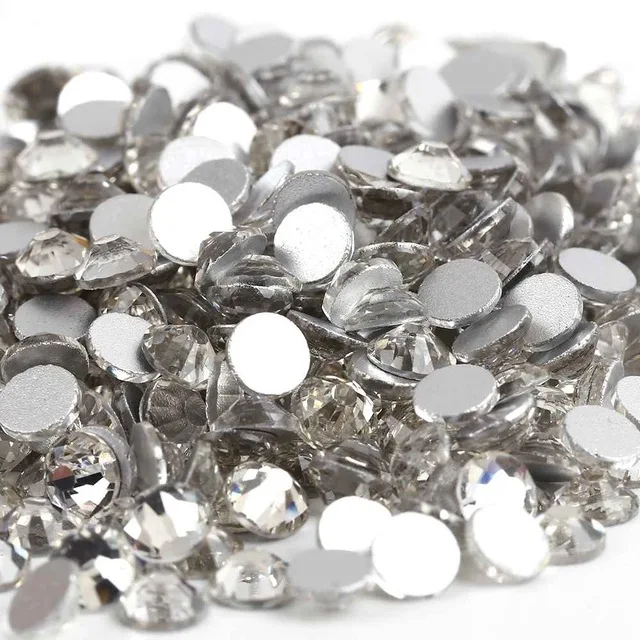 10Bags/Lot~!! Crystal Clear AB Flat Back Nail Art Non Hotfix Rhinestones.SS3 SS4  SS6 SS8 SS10 SS12 SS16 SS20 SS30 SS34 SS40