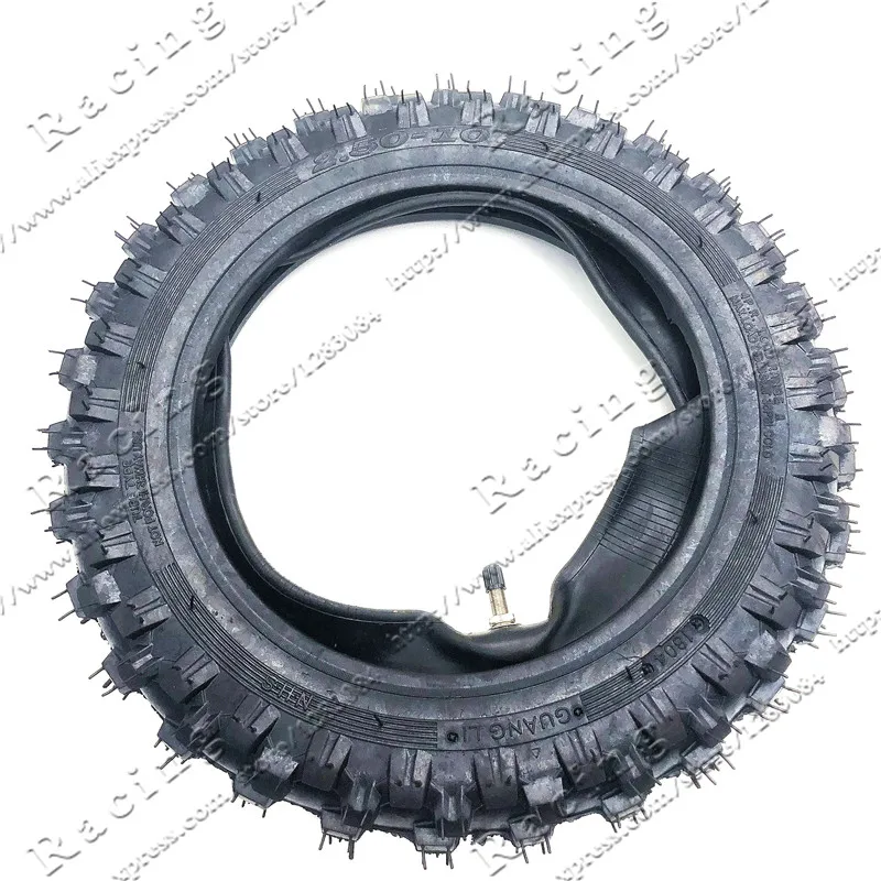 2.50-10 Front Or Rear Wheel Tire Out Tyre with Inner Tube 10inch tires 10\
