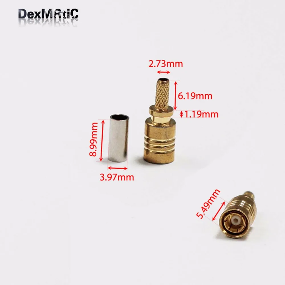 1 stück Neue SMB Weibliche Rf-coax-anschluss Crimp Für RG316, RG174, LMR100 Gerade Vergoldet Großhandel