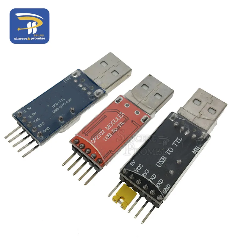 3pcs/lot =1PCS PL2303HX Download +1PCS CP2102+1PCS CH340G USB TO TTL For Arduino USB to UART TTL Serial Brush Plate Module