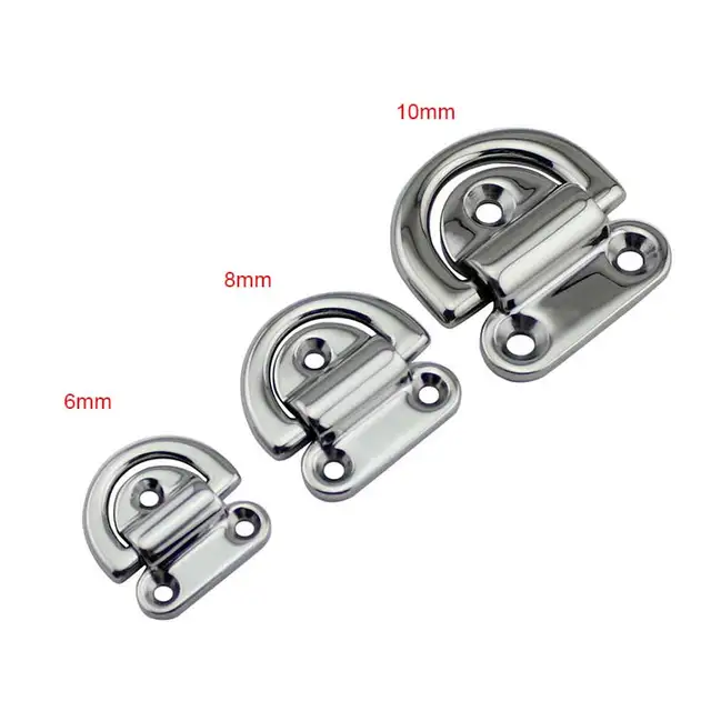 1 SZTUK 316 Stal nierdzewna Dring Deck 6mm/8mm10mm Lustro polskie Składana podkładka morska do mocowania oczu do łodzi jachtowych