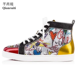 Punk Style Youth Mens Shoes New European American Fashion High-Top Men's Shoes Trend Casual sneakers men shoes