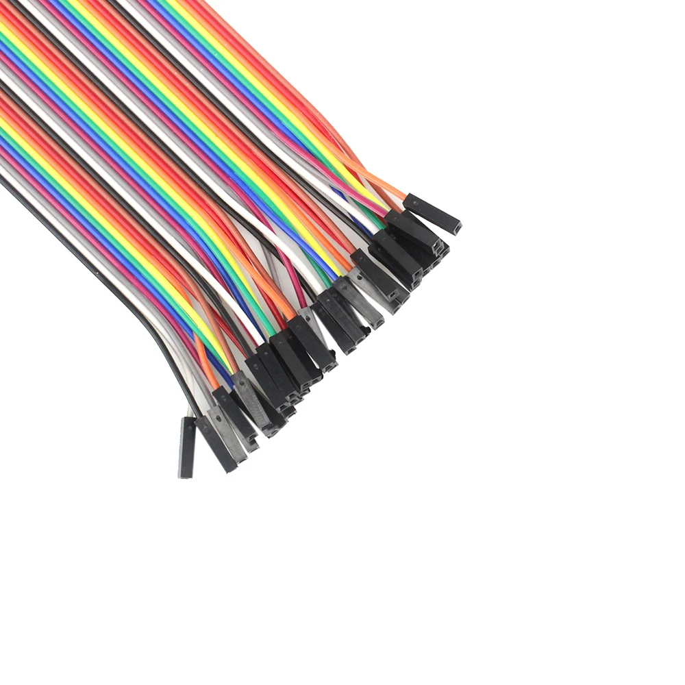 Línea de Cable DuPont macho a macho, Conector de puente macho a hembra, placa de pruebas para Arduino, Kit de bricolaje, 30cm
